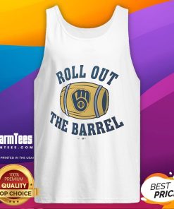 Good Milwaukee Brewers local hometown Roll Out The Barrel tank top featuring vibrant team colors and logo design.