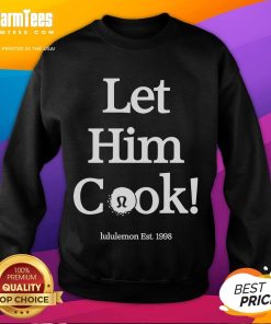 Good Min Woo Lee Let Him Cook sweatshirt design featuring bold graphics and a stylish fit for casual wear.