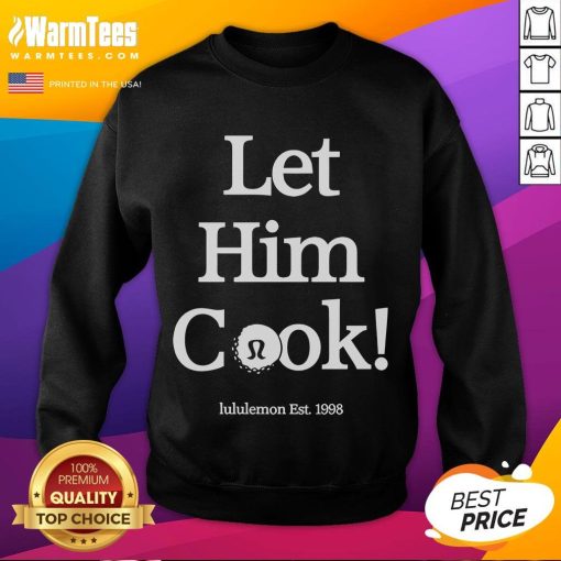 Good Min Woo Lee Let Him Cook sweatshirt design featuring bold graphics and a stylish fit for casual wear.