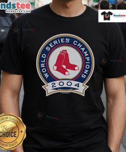 Good Mitchell & Ness Boston Red Sox 2004 World Champions T-Shirt featuring bold team graphics and a classic fit.