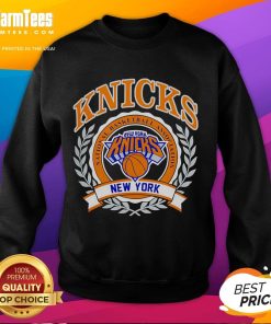 Alt Text: 2025 New York Knicks Crest sweatshirt featuring the NBA logo, perfect for basketball fans and stylish sportswear.