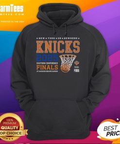 Good New York Knicks or Nowhere 2025 Eastern Conference Finals hoodie featuring team colors and logo.