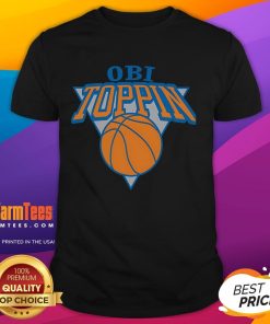 Good Obi Toppin New York Knicks T-Shirt featuring vibrant graphics and team colors, perfect for Knicks fans.