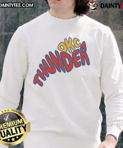 Good Oklahoma City Thunder Groovy NBA Game Day Sweatshirt with vibrant design, perfect for game day attire.
