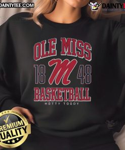 Good Ole Miss Rebels basketball sweatshirt featuring team colors and logo, perfect for fans and game day attire.