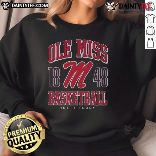 Good Ole Miss Rebels basketball sweatshirt featuring team colors and logo, perfect for fans and game day attire.