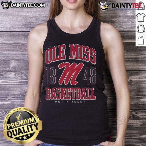 Good Ole Miss Rebels basketball tank top featuring team colors and logo, perfect for game day and casual wear.