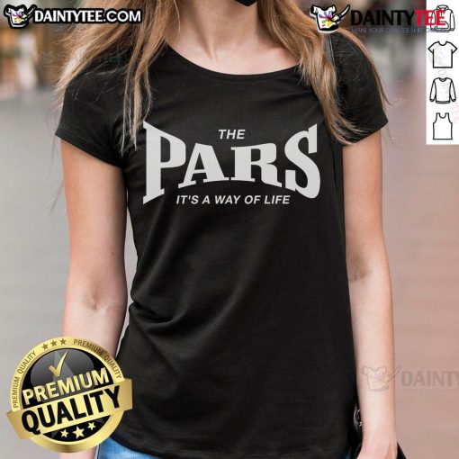 Alt Text: Good Pars Its A Way Of Life Ladies Tee featuring a stylish design perfect for casual wear and expressing positive vibes.