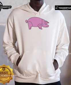Good Pig as Worn Hoodie featuring a playful pig design, perfect for casual wear and animal lovers.