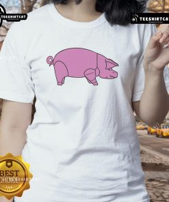 Good Pig As Worn Ladies Tee featuring a stylish pig graphic on a casual women's shirt, perfect for animal lovers.