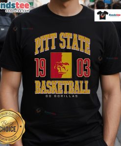 Good Pittsburg State Gorillas basketball T-shirt featuring vibrant colors and team logo, perfect for fans and athletes.
