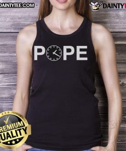 Good Pope Leo XIV Clock tank top featuring a vibrant graphic design celebrating Pope Leo XIV's legacy.