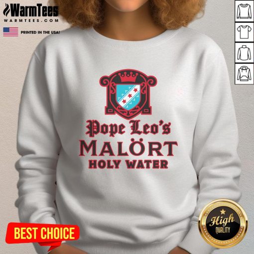 Good Pope Leo's Holy Water Sweatshirt featuring a unique design inspired by religious art and modern fashion trends.