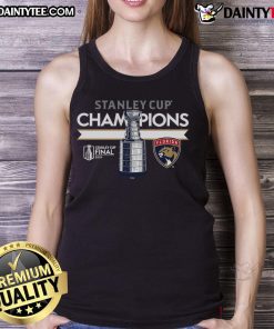 Good Preschool Florida Panthers Fanatics Heather Charcoal 2024 Stanley Cup Champions Locker Room Tank Top for fans.