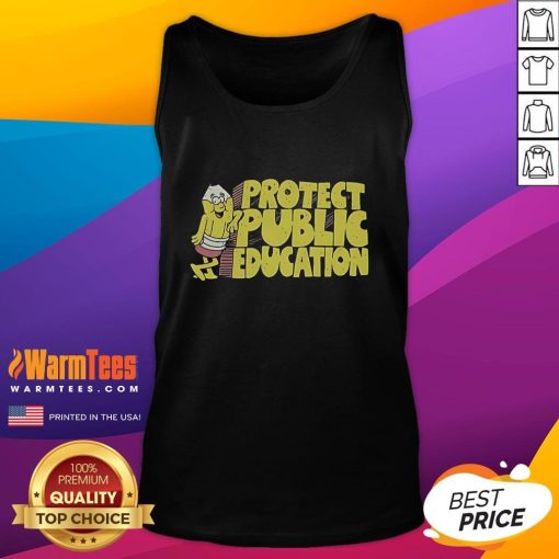 Good Public Education Rocks tank top featuring a vibrant design promoting educational advocacy and awareness.