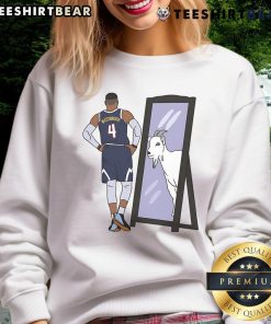 Good Russell Westbrook mirror GOAT Denver sweatshirt featuring a stylish graphic design for basketball fans.