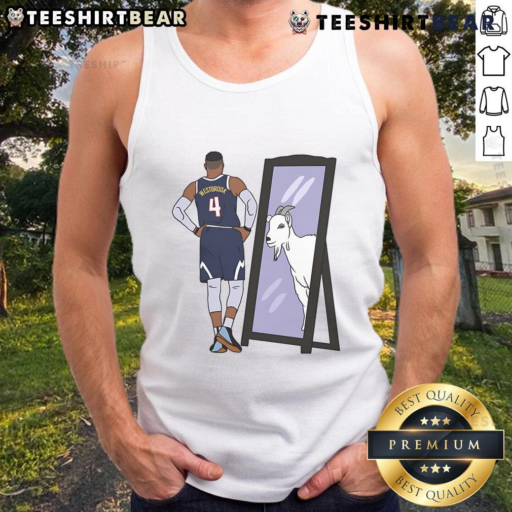 Good Russell Westbrook Mirror Goat Denver Tank Top Alt Text: Good Russell Westbrook mirror GOAT Denver tank top featuring bold graphics and a stylish design for basketball fans.