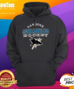 Vintage 90s San Jose Sharks hockey hoodie featuring iconic logo and teal color, perfect for fans of retro sports apparel.
