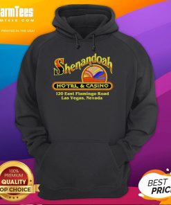 Vintage Las Vegas hoodie featuring Good Shenandoah Hotel and Casino design, perfect for nostalgic fashion enthusiasts.
