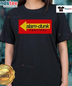 Good Slam Dunk X Drive-Thru Ladies Tee featuring a stylish design perfect for basketball fans and casual wear.
