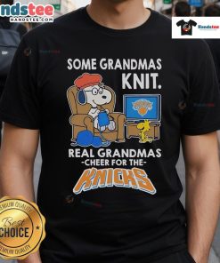 Good Snoopy and Charlie Brown The Peanuts T-Shirt - 'Real Grandmas Cheer' design perfect for fans and grandmas.