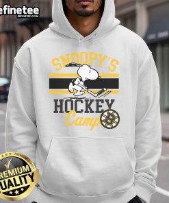 Good Snoopy Boston Bruins hoodie from Camp Snoopy, featuring NHL all teams design, perfect for hockey fans.