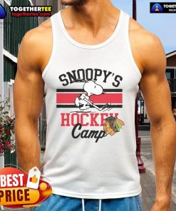 Good Snoopy Chicago Blackhawks Camp Snoopy NHL tank top featuring Snoopy and team logo, perfect for hockey fans.