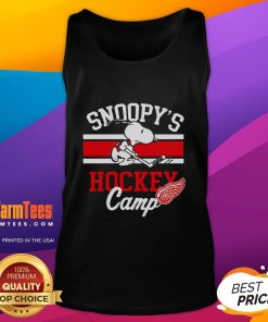 Good Snoopy Detroit Red Wings Snoopy's Camp Tank Top in vibrant colors, featuring a playful Snoopy design.