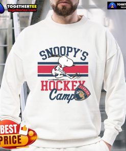 Good Snoopy Florida Panthers Camp Snoopy NHL sweatshirt featuring Snoopy and team logo for passionate fans.