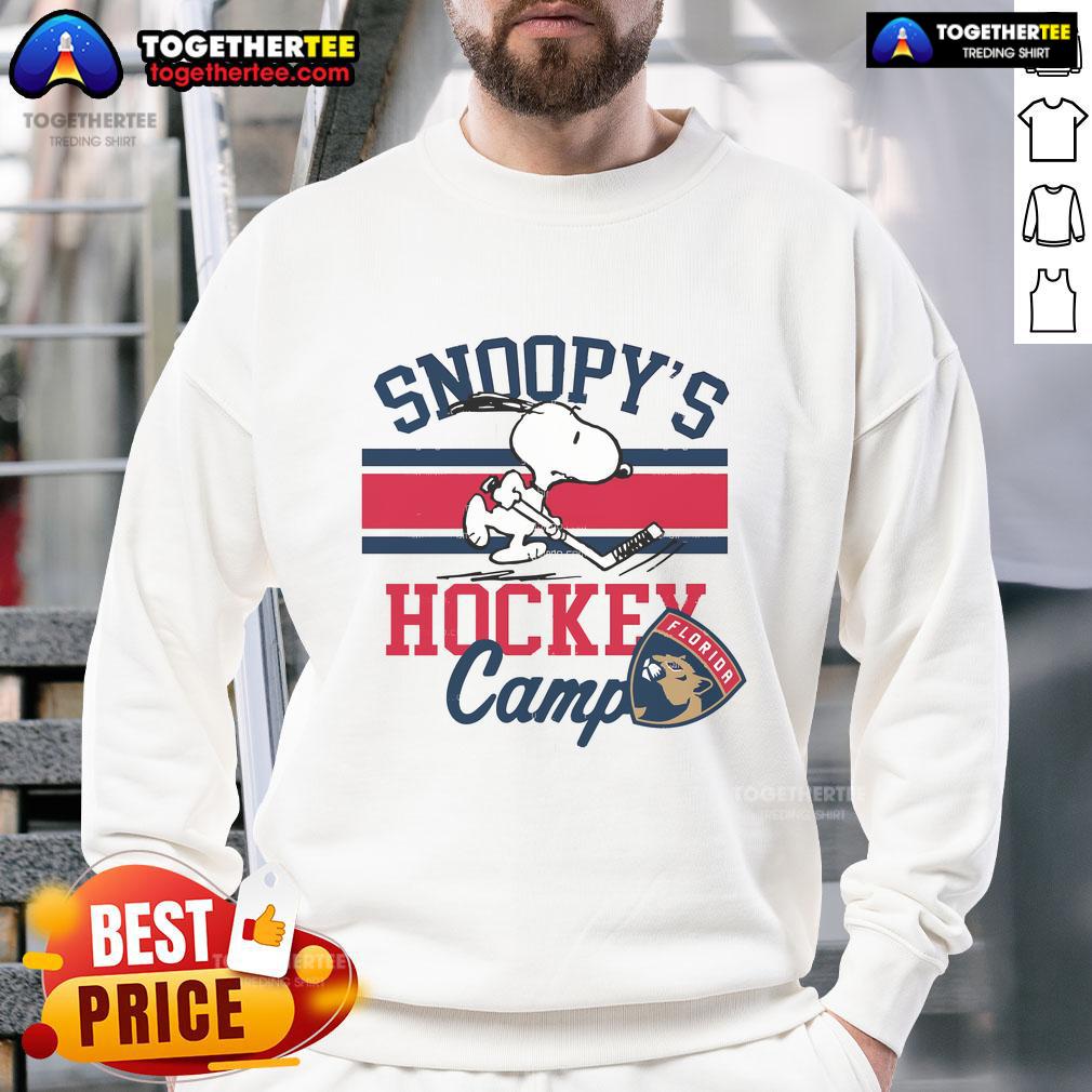 Good Snoopy Florida Panthers Snoopy'S Camp Snoopy Nhl All Teams Sweatshirt Good Snoopy Florida Panthers Camp Snoopy NHL sweatshirt featuring Snoopy and team logo for passionate fans.