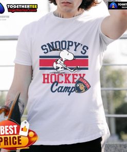 Good Snoopy Florida Panthers t-shirt from Snoopy's Camp Snoopy, featuring NHL teams design for fans and collectors.