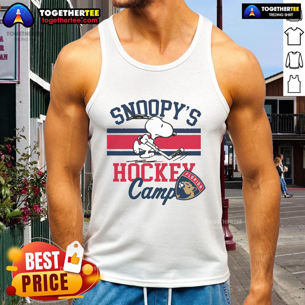 Good Snoopy Florida Panthers Snoopy'S Camp Snoopy Nhl All Teams Tank Top Good Snoopy Florida Panthers Camp Snoopy NHL All Teams tank top featuring Snoopy in vibrant team colors.