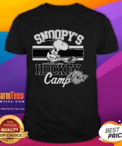 Good Snoopy Los Angeles Kings T-Shirt featuring Snoopy at Hockey Camp, celebrating NHL teams with vibrant graphics.