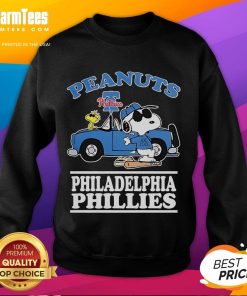 Good Snoopy Peanuts X Philadelphia Phillies 2025 sweatshirt for fans, featuring a vibrant design and cozy fit.