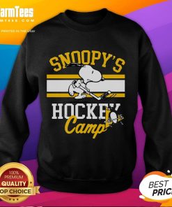 Good Snoopy Pittsburgh Penguins sweatshirt for Snoopy's Hockey Camp, featuring NHL all teams logo and playful design.