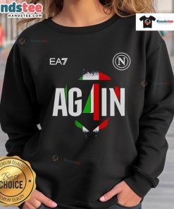 Good SSC Napoli Campione d'Italia 2024-2025 sweatshirt featuring team colors and logo for passionate fans.