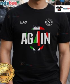 Good SSC Napoli Campione d'Italia 2024-2025 T-Shirt featuring vibrant team colors and iconic logo for fans.