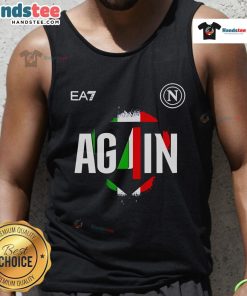 Good SSC Napoli Campione d'Italia 2024-2025 tank top featuring vibrant team colors and logo for passionate fans.