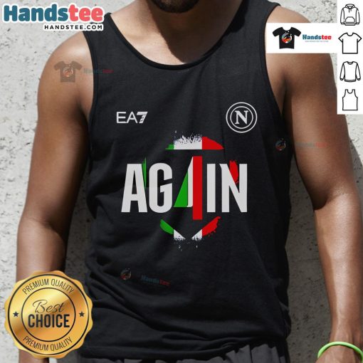 Good SSC Napoli Campione d'Italia 2024-2025 tank top featuring vibrant team colors and logo for passionate fans.