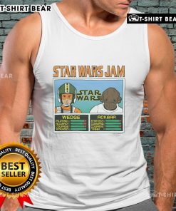 Good Star Wars Jam Wedge and Ackbar tank top featuring iconic characters in a stylish design for fans.