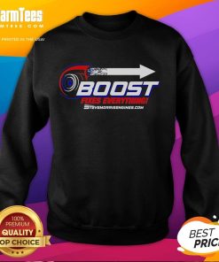 Good Steve Morris Engines Boost Fixes Everything sweatshirt featuring a bold design and vibrant colors for automotive enthusiasts.
