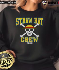 Good Straw Hat Crew Athletic Type Jolly Rogers Sweatshirt featuring vibrant design, perfect for anime and manga fans.