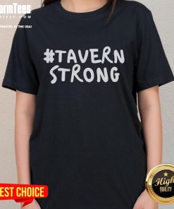 Good Tavern Strong 9/11 Ladies Tee featuring a stylish design, perfect for honoring heroes and showcasing your support.