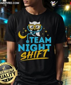 Good Team Night Shift Doctor Nurse T-Shirt featuring a creative design for healthcare professionals working night shifts.