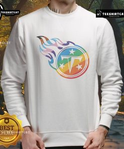 Good Tennessee Titans Logo Pride Sweatshirt featuring vibrant team colors and logo, perfect for fans.