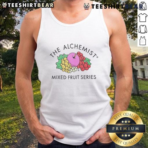 Good The Alchemist Mixed Fruit Series Tank Top featuring vibrant fruit graphics, perfect for casual summer wear.