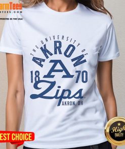 Good The University of Akron Zips 1870 ladies tee in Akron, OH featuring stylish design and team colors.