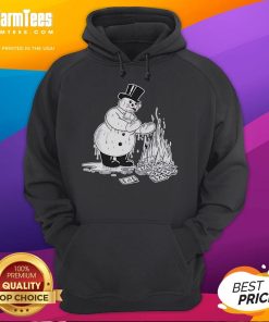 Good They Might Be Giants Snowman Hoodie featuring a festive snowman design, perfect for winter celebrations.