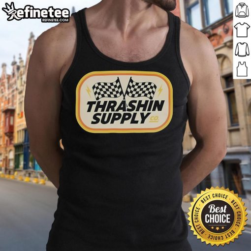 Good Thrashin Supply Rally Tank Top in vibrant colors, perfect for summer adventures and outdoor activities.