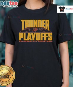 Oklahoma City Basketball Ladies Tee featuring Good Thunder Reveal Game 2 Playoffs 25 design for fans.